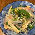 エルミ〜ル's cooksnap of when they made 菜の花&春雨の春色中華サラダ♡.