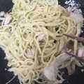＃Yuzu＃'s cooksnap of when they made 焼きそば使って簡単♡明太クリームパスタ.