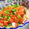 pikonene's cooksnap of when they made タコの塩レモンカルパッチョ.