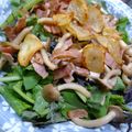 myukitty's cooksnap of when they made サラダほうれん草のきのこソースがけ.