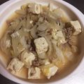 源太郎ママ's cooksnap of when they made めんつゆで♪挽き肉で白菜と豆腐の肉豆腐♡.