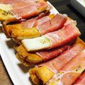 あきっぷりん's cooksnap of when they made パンの耳のトーストの生ハム巻.