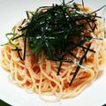 ☆☆ゆめママ☆☆'s cooksnap of when they made めんつゆで簡単☆冷製☆明太子スパ.