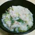 momo634's cooksnap of when they made 磯ふわり【蕪・しらす・素干し海苔の粥】.