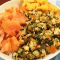 愛猫ベリー's cooksnap of when they made ☆野菜いっぱいそぼろ三色丼☆.