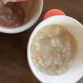 たかやんぁ's cooksnap of when they made 大根おろし納豆粥 離乳食中期.