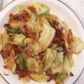 なつあやの's cooksnap of when they made 朝ごはんにサバ缶とキャベツの卵炒め.