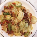 なつあやの's cooksnap of when they made 朝ごはんにサバ缶とキャベツの卵炒め.