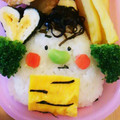 クック2L0ENV☆'s cooksnap of when they made 幼稚園 キャラ弁♡節分 オニ ぎり.