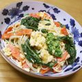 ぽりぽり拓庵's cooksnap of when they made *菜の花と卵のスパゲティサラダ*.
