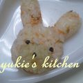 yukiはぴ's cooksnap of when they made ☆　キャラ弁に　うさぎのふうせん　☆.