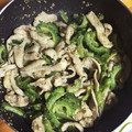 カリカリナッツ's cooksnap of when they made 毎日食べたい！！ゴウヤと鶏皮の塩きんぴら.