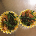 ぐうたら主婦みん's cooksnap of when they made ほうれん草バター♡簡単 お弁当冷凍保存.