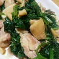 cotton777's cooksnap of when they made 鶏肉とほうれん草&エリンギ炒め.