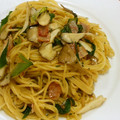 pinapina55's cooksnap of when they made 水菜とベーコンと舞茸の和風パスタ.