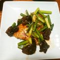 B子chan's cooksnap of when they made 鯖と茎にんにくのピリリ韓国風炒め.