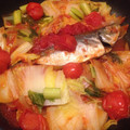 ＊amor＊'s cooksnap of when they made フライパンで簡単！塩さばのトマトパッツァ.