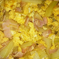ばばたらこ's cooksnap of when they made 簡単な油不使用のセロリと卵ハム炒め.