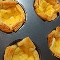 sunny147cm's cooksnap of when they made パイシートで簡単30分＊エッグタルト＊.