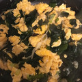 フライングトースター's cooksnap of when they made わかめと卵の炒め物.