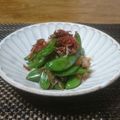 ダイナマイト漆黒's cooksnap of when they made スナップえんどうと小海老のおかか炒め♬.