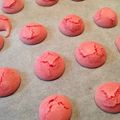 ☆★★★'s cooksnap of when they made 卵白量り不要・゜*節約米粉マカロン*゜・.