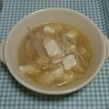 attunIIO's cooksnap of when they made もやしと豆腐の中華スープ.