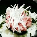 ヤミーヤムヤム's cooksnap of when they made ネギトロ丼に白髪ねぎ♪.