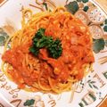 さっちゃんけんちゃん's cooksnap of when they made ガーリックの効いたトマトクリームパスタ.