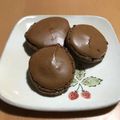 sanatann75's cooksnap of when they made 初心者トライ✤チョコマカロン パリジャン.