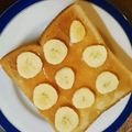 eiyoushi's cooksnap of when they made ピーナッツバターとバナナのトースト.