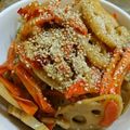 クックVPEL89☆'s cooksnap of when they made シャキシャキやみつき♡れんこんきんぴら！.