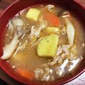 とむ子。's cooksnap of when they made シンプルな豚汁.