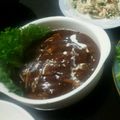 rikanky's cooksnap of when they made ビーフシチュールーで 煮込みハンバーグ.
