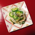 yesmama's cooksnap of when they made 菊芋とキュウリの酢の物.