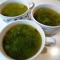 kurukurumin's cooksnap of when they made 夏バテ知らず☆モロヘイヤスープ.