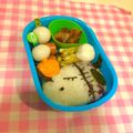a___007's cooksnap of when they made キャラ弁 ハロウィン スヌーピー.