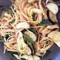 あたむ❤189's cooksnap of when they made 鶏とネギの和風味噌パスタ♪.