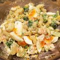 なちゃんこ's cooksnap of when they made ゆで卵とブロッコリーとサラダえびのサラダ.