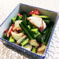 なちゃんこ's cooksnap of when they made 簡単副菜！きゅうりとタコのこまごま酢の物.