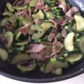 桜CHACHACHA's cooksnap of when they made ズッキーニとベーコンのオリーブ油炒め.