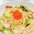 flippa's cooksnap of when they made ささみとアボガドのパスタ いくら添え♡.