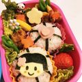 ももっぱ's cooksnap of when they made 簡単♪おかっぱヘアの女の子＊キャラ弁.
