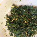 ✿ささ's cooksnap of when they made 離乳食完了期☆ほうれん草と黄身の和え物.