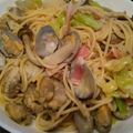 sue＊'s cooksnap of when they made 和風あさりスパゲッティ.