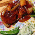 まろ's cooksnap of when they made タマネギとエリンギのハンバーグソース.