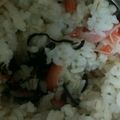 ma___111's cooksnap of when they made 塩こんぶとカニで炊き込みご飯.