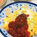 はるママ♬'s cooksnap of when they made トマトソースの本格オムライス☆.