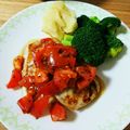 MapleTbear's cooksnap of when they made カジキマグロのフレッシュトマトソース.
