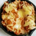 YorozUta's cooksnap of when they made 唐揚げ簡単リメイク♪スキレットでドリア.